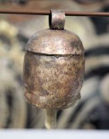 Hand-made copper bell, 4 inch