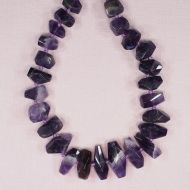 Big amethyst faceted chunks