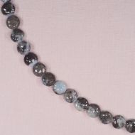 12 mm flat round oregon blue opal beads