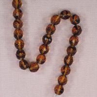 10 mm round Czech cut glass beads