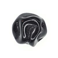 8 mm black pinch beads