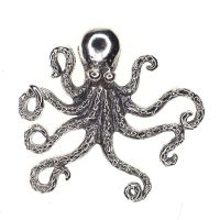 Demure octopus pendant