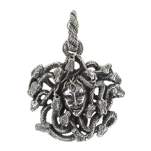 Small silver Medusa pendant