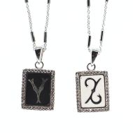 Initial pendant necklace - X to Z