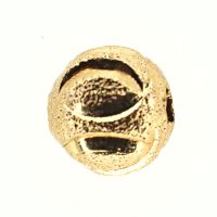 Gold-plate etched round beads