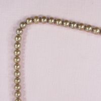 8 mm matte gold round pearls