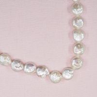 13 mm white coin pearls