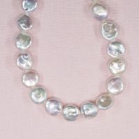 12 mm to 14 mm white coin pearls