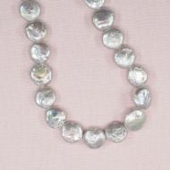 12 mm silver coin pearls