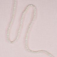 2 mm cream oval pearls