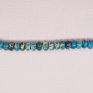 Light blue apatite rondelle beads