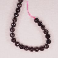 8 mm round garnet beads
