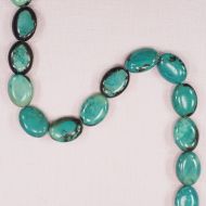20 mm oval African turquoise beads