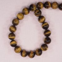 14 mm round tiger eye beads